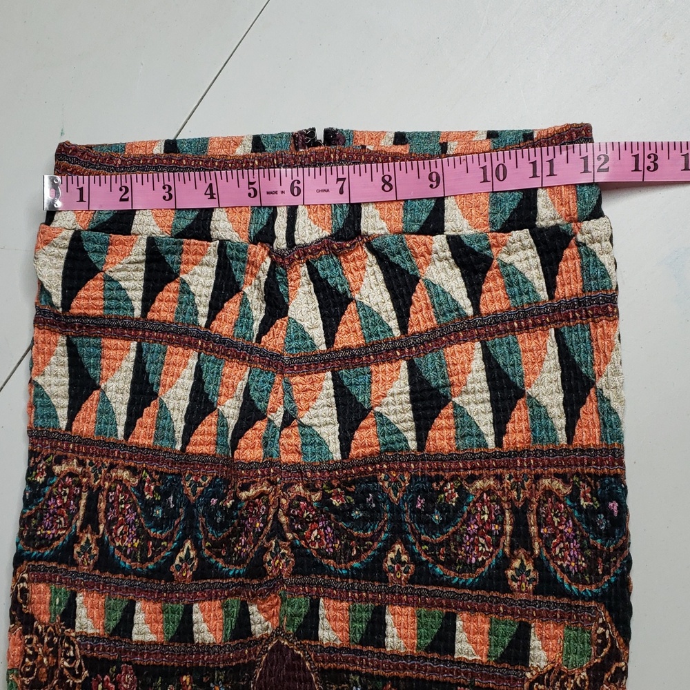 Farm Rio x Anthropologie Mixed Print  Maxi Long Skirt Size XS Festival Bohemian - Picture 14 of 16